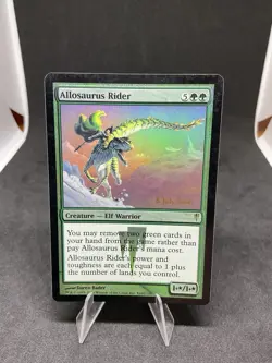 MTG Allosaurus Rider (Prerelease Foil) | Coldsnap Promo MP 101 - Image 1