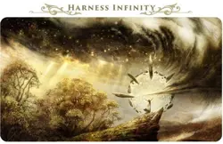 !!NEW!! MTG Seb McKinnon Harness Infinity Stitched Playmat Signed Kickstarter - Image 1