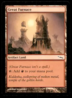 MTG Great Furnace LP Light Play Mirrodin [4939] - Image 1