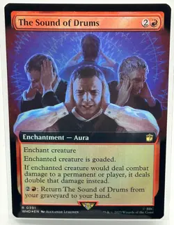 The Sound of Drums (Extended Art) Doctor Who MTG Magic the Gathering FOIL (0391) - Image 1