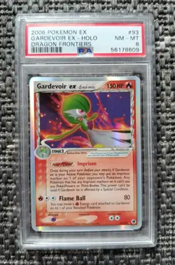 Pokemon Gardevoir EX Holo Delta Species Dragon Frontiers PSA 8 - Image 1