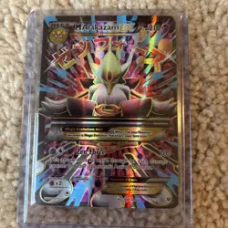 Pokemon Mega M Alakazam EX Full Art Holo Card 118/124 XY Fates Collide - Image 1