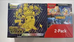 Pokemon TCG Surging Sparks Costco 2 Pack ETB & Booster Bundle Sealed New - Image 1