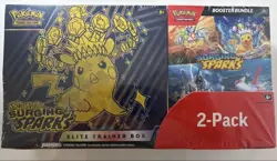 Pokemon TCG Surging Sparks Costco 2 Pack ETB & Booster Bundle Sealed New - Image 2