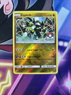 Zygarde 100/147 Reverse Holo Pokemon League Promo Stamped Burning Shadows MP - Image 1
