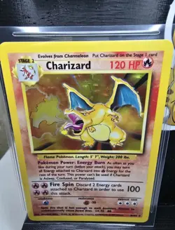 1999 Pokemon Base Set Unlimited Charizard 4/102 Holo Near Mint Condition - Image 1