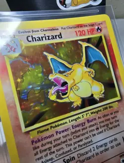 1999 Pokemon Base Set Unlimited Charizard 4/102 Holo Near Mint Condition - Image 5