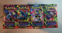 4x Pokemon Phantasma Flames Booster Packs (Full Art Set) - Image 1