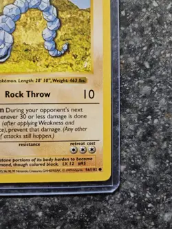 Pokemon TCG Onix 56/102 - Base Set (1999) - Image 3