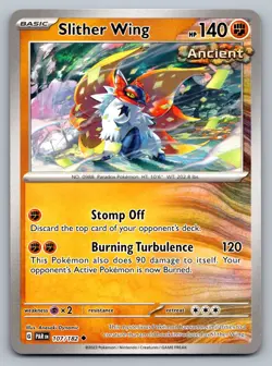 Pokemon TCG SV04: Paradox Rift Slither Wing 107/182 - Image 1