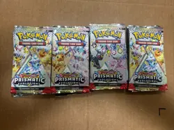 Pokemon TCG Prismatic Evolutions Booster Pack Sealed! Lot Of 12 Packs! - Image 1