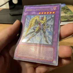 Yu-gi-oh Elemental Hero Darkbright TAEV-EN042 Ultra Rare creased card - Image 3