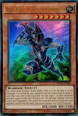 MP16-EN189 BUSTER BLADER, THE DESTRUCTION SWORDMASTER ULTRA RARE 1ST ED YuGiOh - Image 1