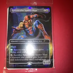 Magic The Gathering MTG Marvel Legends Spectacular Spider-Man Promo Card - Image 2