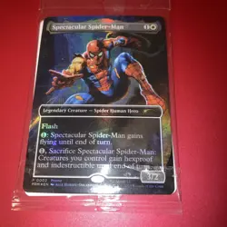 Magic The Gathering MTG Marvel Legends Spectacular Spider-Man Promo Card - Image 3