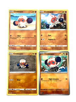4 Clobbopus Pokemon Cards | Cute Mixed Set | English & Japanese | Near Mint - Image 1