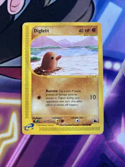 Diglett - 50/144 - Pokemon Skyridge Non Holo Rare Card MP - Image 1
