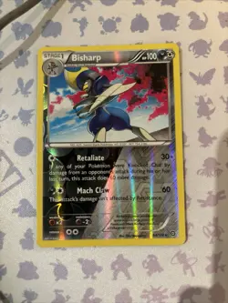 🚀Bisharp 64/114 Pokemon TCG XY Steam Siege Rare Reverse Holo Foil Card MINT - Image 1