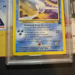 Pokemon 2000 Promo Articuno 22 Black Star Aoki Error Card, PSA 9 Mint US Seller! - Image 4