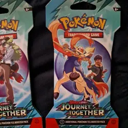 4x Packs Pokemon: Journey Together Blister Booster Packs All Art + 21 card pack - Image 5