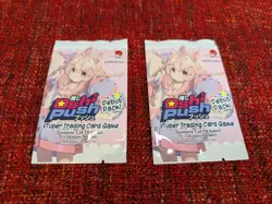 Oshi Push - TWO sealed Pre Debut Packs -Phase Origins -VTuber Trading Card Game - Image 1