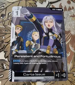 Gundam Card Game Persistent and Fortudinous Dual Impact GD02-119 U Carta Issue - Image 1
