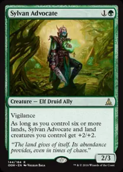Sylvan Advocate -Foil Medium Play MTG Oath of the Gatewatch - Image 1
