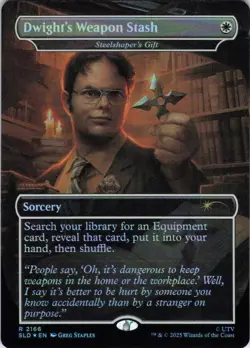 MTG Dwight's Weapon Stash (2166) | NM Foil | Secret Lair The Office {SLD} - Image 2