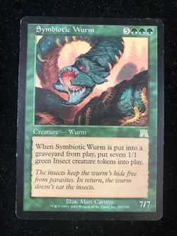 Symbiotic Wurm MTG Onslaught 289/350 Rare VLP/LP - Image 1