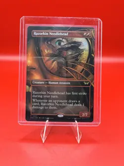 Razorkin Needlehead (Borderless) Duskmourn: House of Horror Foil R 0347 - Image 1
