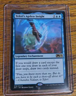MTG Teferi's Ageless Insight Core Set 2021 LP X1 Magic The Gathering - Image 1