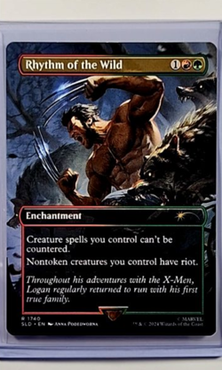 2024 MTG Magic the Gathering Secret Lair X-Men Wolverine Rhythm of the Wild - Image 1