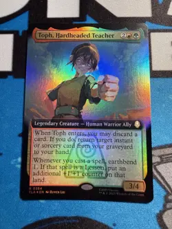 x1 Toph, Hardheaded Teacher - Foil - Extended Art R MTG Avatar: The Last Airbend - Image 1