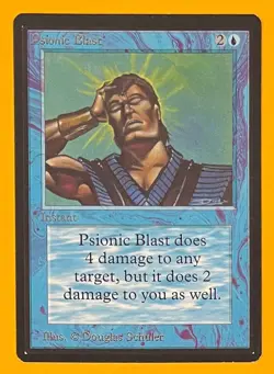 MTG PSIONIC BLAST Beta (OldManMTG 012-140) - Image 1