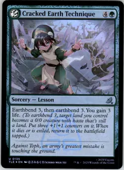 MTG Cracked Earth Technique U TLE 135 NM Foil - Image 1