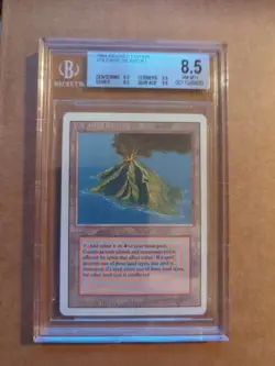 Mtg Volcanic Island Revised Bgs 8,5 NM Mint + - Image 1