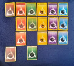 Energy x114 ALL DIFFERENT 1999-2024 Card Mix Lot holo Pokemon Bundle Gym heroes - Image 3