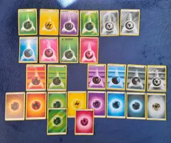 Energy x114 ALL DIFFERENT 1999-2024 Card Mix Lot holo Pokemon Bundle Gym heroes - Image 4