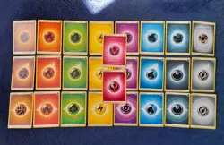 Energy x114 ALL DIFFERENT 1999-2024 Card Mix Lot holo Pokemon Bundle Gym heroes - Image 5