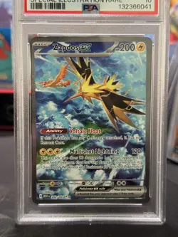 2023 POKEMON MEW EN-151 SPECIAL ILLUSTRATION RARE #202 ZAPDOS EX PSA 10 - Image 5