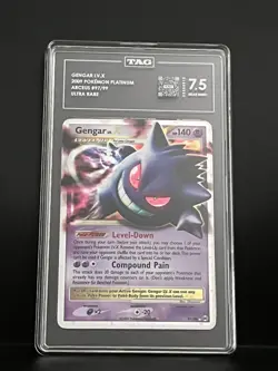 Pokemon Gengar Lv.X Platinum Arceus Holo Rare #97 TAG 7.5 NEAR MINT+ - Image 1