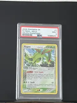 2006 POKEMON EX HOLON PHANTOMS #7 FLYGON-HOLO PSA 9 MINT - Image 1