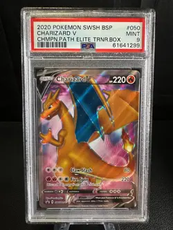 Charizard V SWSH050, Black Star Promo, Pokemon, PSA 9 - Image 1