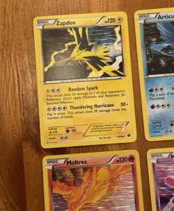 Pokemon Holo Legendary Bird Lot, Black & White Era, BW, Zapdos Moltres Articuno - Image 2