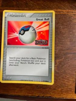 2007 Pokemon Great Ball 77/108 Power Keepers Stamped Trainer - MP Holofoil - Image 1