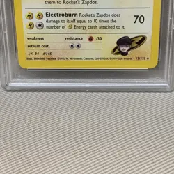 2000 POKEMON GYM CHALLENGE HOLO #15 ROCKET'S ZAPDOS PSA 9 - Image 4