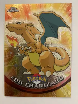 Charizard- Topps Chrome Pokemon Tv Animation Edition #06 - Image 1