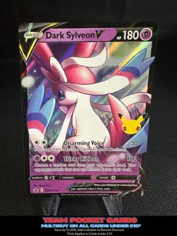 Dark Sylveon V SWSH134 Regular Size, Black Star Promo, Pokemon, NM - Image 1