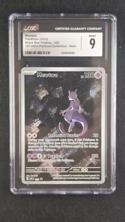 2023 Mewtwo #52 Pokemon 151 UPC Promo CGC 9 - Image 1