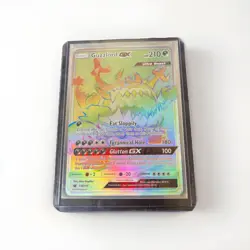 2017 Guzzlord GX Rainbow Ultra Rare 116/111 Crimson Invasion Sun & Moon Pokemon - Image 1
